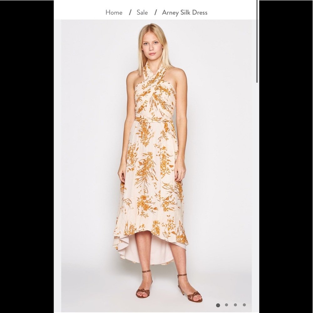Joie Arney Silk Midi Dress a Sz 00